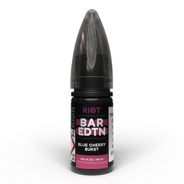 Product Image of Blue Cherry Burst Nic Salt E-Liquid by Riot Squad bar Edition 10ml